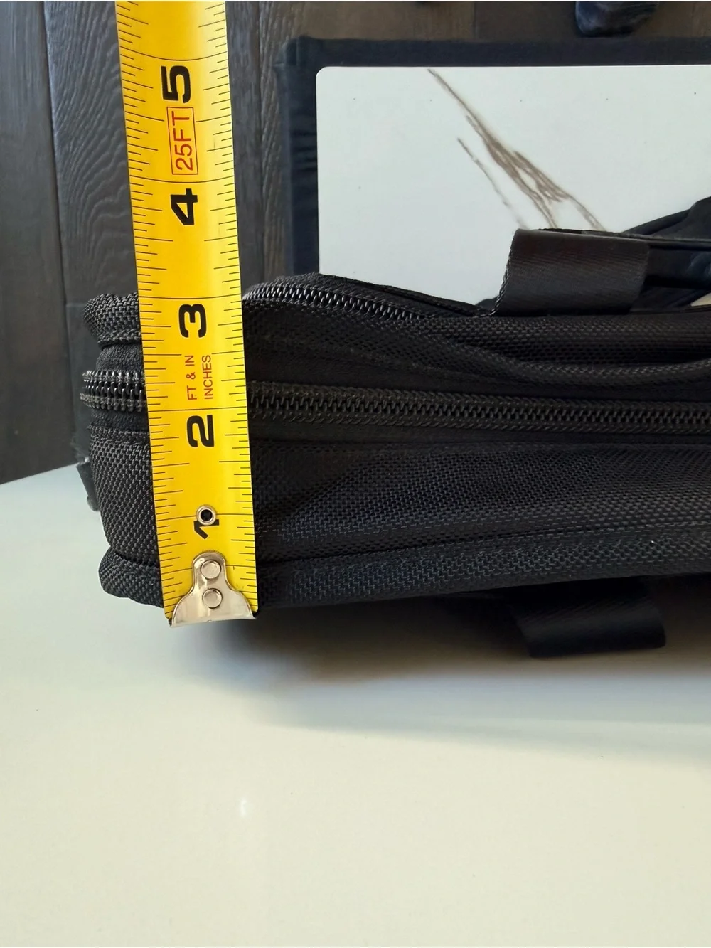 TUMI Alpha DH Slim Laptop Briefcase 26111DH Black Ballistic Nylon